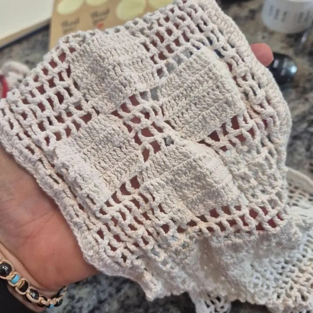 Crochet, Vintage White 15